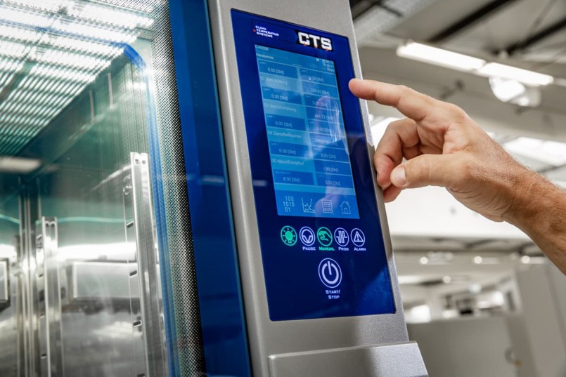 Touch Display für Klimaprüfschrank von CTS